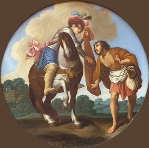 Německy: Der Heilige Martin und der Bettler Svatý Martin a žebrák od Carlo Saraceni