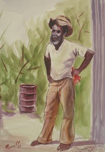 Breaktime, 1989 (wc na papíře)