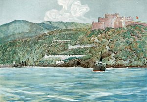 Vchod do přístavu Santiago, 7. července 1898