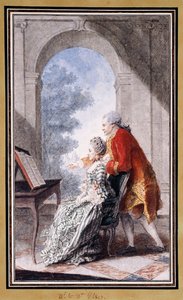 John Wilkes a slečna Gertrude Carmontelle, od Carmontelle