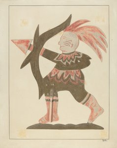 Indian Weather Vane, c. 1936. od Carol Larson