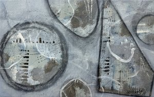 Šedé tvary s texturou od Carolina Gårdheim