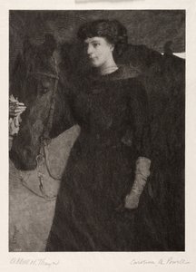 Dáma a kůň, 1887. od Caroline Amelia Powell