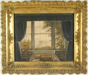Jižní okno pracovny Grety Hall, 1841 od Caroline Bowles
