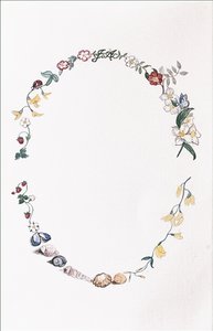 Jane Austen Garland, 2008 (wc a tužka na papíře) od Caroline Hervey Bathurst