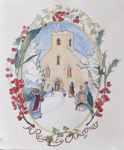 Regency Christmas, 2008 (wc na papíře) od Caroline Hervey Bathurst