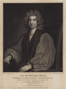 John Hough, anglický biskup a prezident Magdalen College v Oxfordu