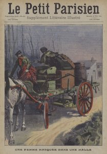 Maskovaná žena v kufru