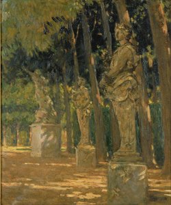 Carrefour na konci Tapis Vert, Versailles od Carroll Beckwith
