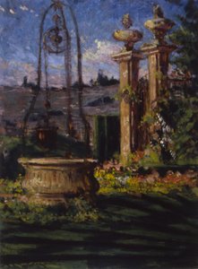 V zahradách Villa Palmieri, 1910.