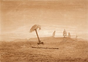 Krajina s Gravesem, c. 1835-1837 od Caspar David Friedrich