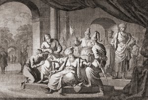 Noble uškrtil hedvábnou šňůru. Osmanská říše (tisk) od Caspar (after) Luyken