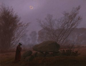Procházka za soumraku, 1830-1835 od Caspar David Friedrich