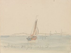 Dahl, Johan Christian - Plachetnice před Monem od Caspar David Friedrich