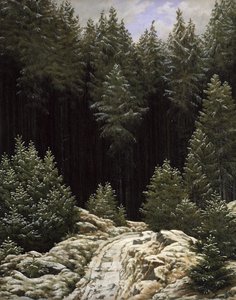 Ranní sníh od Caspar David Friedrich