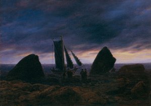 Rybářská loď u Baltského moře, c. 1830 od Caspar David Friedrich