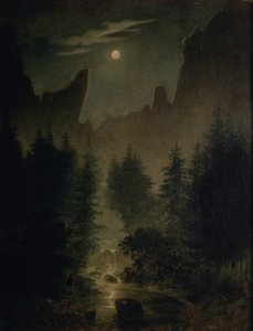Německy: Uttewalder Grund od Caspar David Friedrich