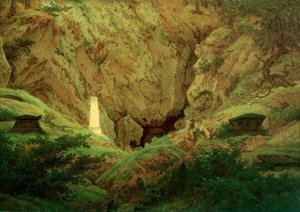 Hrobky starověkých hrdinů od Caspar David Friedrich