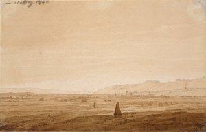 Krajina s obeliskem, 1803 od Caspar David Friedrich