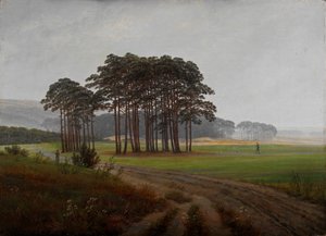 ""Moments de la Journee: le midi"" (Denní doba: poledne) Peinture de Caspar David Friedrich (1774-1840) 1821-1822 - Olej na plátně Rozměr 22x30 cm Niedersaechsisches Landesmuseum, Hannover od Caspar David Friedrich