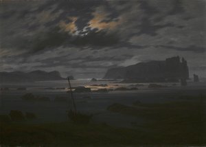 Severní moře v měsíčním světle, c. 1823 od Caspar David Friedrich