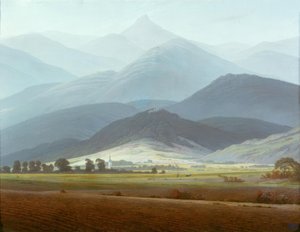Krajina Krkonoš od Caspar David Friedrich