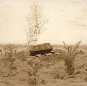 Rakev na čerstvém hrobě od Caspar David Friedrich