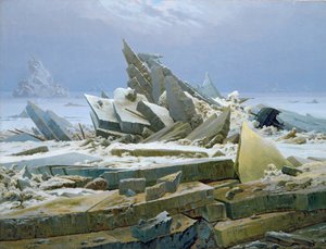 Polární moře od Caspar David Friedrich