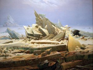 Ledové moře (Ztroskotání naděje) od Caspar David Friedrich
