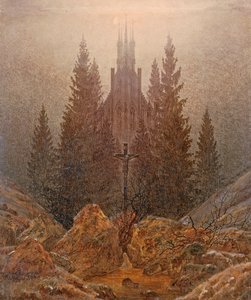 Kříž v horách od Caspar David Friedrich