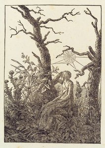 Žena s pavučinou od Caspar David Friedrich