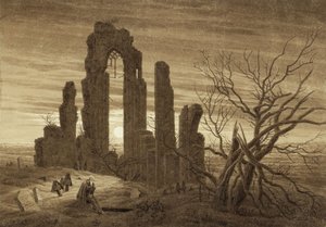 Zima - Noc - Stáří a smrt z denních dob a cyklu věků člověka, 1803 od Caspar David Friedrich