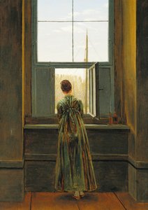 Žena u okna, 1822 od Caspar David Friedrich