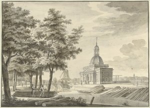 Pohled na nově postavený Muiderpoort, 1771