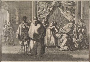 Smrt Infante Isabelly, guvernéra Nizozemska, v Bruselu, 1633 od Caspar Luyken (attributed to)