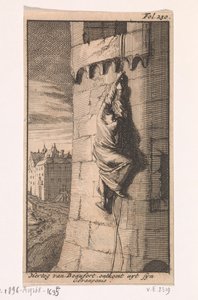 Útěk vévody z Beaufortu, 1648 od Caspar Luyken