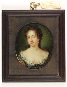 Mary II (akvarel na pergamenu) od Caspar Netscher