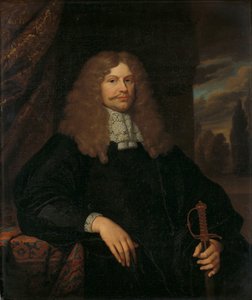 Portrét Cornelis Backer (1633-81), radní, radní a plukovník amsterdamské milice od Caspar Netscher