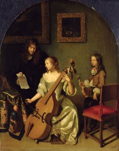 Hráč na bassviolu, 1665