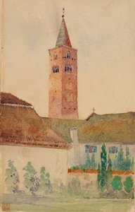 Kostelní věž, Itálie, 1898.