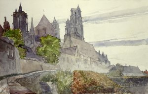 Katedrála v Laonu, Francie, 1913.