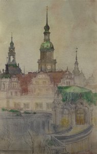 Věže Zwinger, Drážďany, 1898.