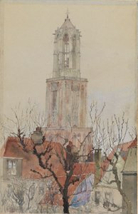 Věž katedrály v Utrechtu, Holandsko od Cass Gilbert