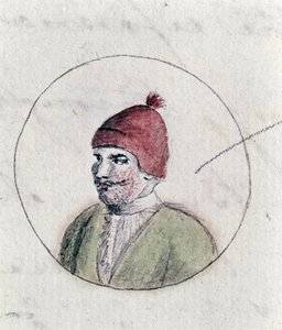 Jindřich VIII., kolem roku 1790 (pero, inkoust a wc na papíře)