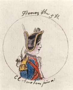 Henry V, c.1790 (pero, inkoust a wc na papíře)