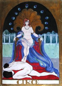 Circe, cca 1900-20 (akvarel na papíře) od Castana Castana