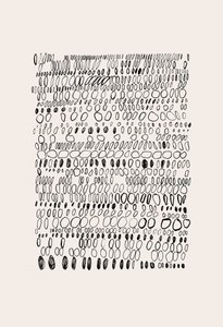 Mřížka z přírodních oblázků od Catalina Somolinos