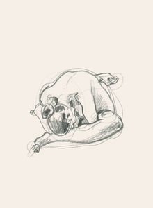 Tichá skrčená postava