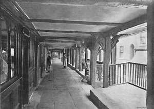 Watergate Street Row, Chester, c1896