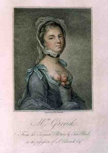 Paní Garrick, vyryto W.P. Sherlock od Catherine (after) Read